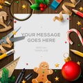 Merry Christmas wish list, letter for Santa Claus Royalty Free Stock Photo