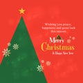 Merry Christmas Wishes Abstract Creative Greeting Card Royalty Free Stock Photo