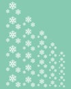 Merry Christmas wishes greeting card abstract background with snowflakes, graphic design illustration wallpaper Royalty Free Stock Photo