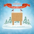 Merry Christmas Wooden Sign Royalty Free Stock Photo