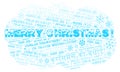 Merry Christmas word cloud - Merry Christmas on English language and other different languages Royalty Free Stock Photo