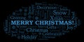 Merry Christmas! word cloud Royalty Free Stock Photo