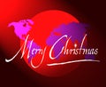 Merry christmas world map or globe Royalty Free Stock Photo