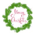 Merry Christmas wreath