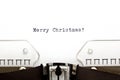 Merry Christmas on Typewriter