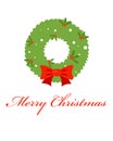 Merry christmass with christmas wreath poster