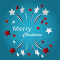 Merry christmass illustration design