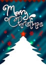 Merry cristmas card red background. happy new year 2019. ready for poster or flyer. Royalty Free Stock Photo