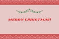 Merry cristmas greeting card