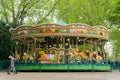 Merry go around in a park in London zoo