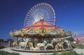 Merry Go Round and Ferris Wheel, Navy Pier, Chicago, Illinois