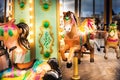 merry go round horse carousel ride Royalty Free Stock Photo