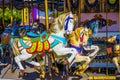 Merry Go Round Horses On Carousel Royalty Free Stock Photo