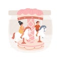 Merry-go-round isolated cartoon vector illustration. Royalty Free Stock Photo