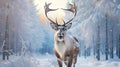 merry happy holidays reindeer Royalty Free Stock Photo