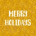 Merry holidays wishes vector card