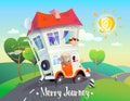 Merry Journey Royalty Free Stock Photo