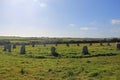 Merry Maidens Stone Circle, Penwith Peninsula, Cornwall, UK Royalty Free Stock Photo