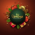 2023 merry new Christmas dark Background for your Flyers and Greetings Card or new year themed party invitations