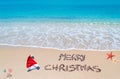 Merry sandy Christmas Royalty Free Stock Photo