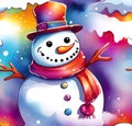 Merry snowman for holiday celebrations, Christmas decorations and design,