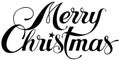 Merry Christmas - custom calligraphy text