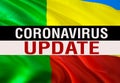 MERS-Cov Abstract virus UPDATE on Benin flag. Middle East respiratory syndrome coronavirus. 3D rendering Novel coronavirus 2019-