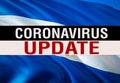 MERS-Cov Abstract virus UPDATE on El Salvador flag. Middle East respiratory syndrome coronavirus. 3D rendering Novel coronavirus