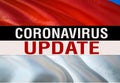 MERS-Cov Abstract virus UPDATE on Indonesian flag. Middle East respiratory syndrome coronavirus. 3D rendering Novel coronavirus