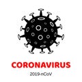 MERS-Cov middle East respiratory syndrome coronavirus, Novel coronavirus 2019-nCoV, Abstract virus strain model of coronavirus Royalty Free Stock Photo