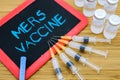 MERS-Cov Vaccination concept Royalty Free Stock Photo