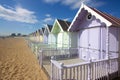 Mersea beach huts Royalty Free Stock Photo