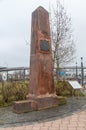 Obelisk at Merseburg railway station