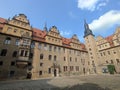 Merseburg Schloss (Castle) - GermanyThe castle has been rebuilt many times since then.The ancient Gothic walls Royalty Free Stock Photo