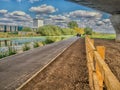 Mersey Gateway Bridge at Widnes Royalty Free Stock Photo