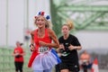 Merseyside, England - 5th June 2022 - Runners dress up to celebrate the Jubilee weekend