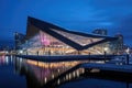 The Merseyside Museum of Liverpool at dusk, The new, modern Vancouver Convention Center in Coal Harbour, Vancouver, AI Generated