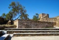 The view of inner courtyard of the Mertola Castle. Mertola. Port