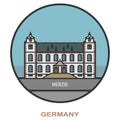 Merzig. Cities and towns in Germany