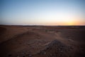 April 30, 2019: Sunset in the desert Royalty Free Stock Photo