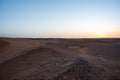 April 30, 2019: Sunset in the desert Royalty Free Stock Photo