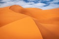 Merzouga, Morocco. Sand dunes in the Sahara Desert, North Africa - Erg Chebbi dunes Royalty Free Stock Photo