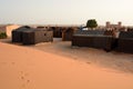 A tented camp near Erg Chebbi dunes. Merzouga. Errachidia province. Morocco