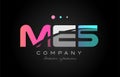 MES m e s three letter logo icon design