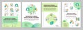 MES systems benefits green circle brochure template