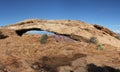 Mesa Arch in Canyonlands Utah America. Also known as Rotary Arch or Trail Arch. Royalty Free Stock Photo