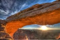 Mesa arch sunrise Royalty Free Stock Photo