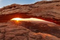 Mesa Arch Sunrise Canyonlands National Park Royalty Free Stock Photo