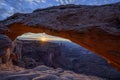 Mesa Arch sunrise, Canyonlands national park, Utah Royalty Free Stock Photo