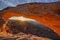 Mesa Arch sunrise, Canyonlands national park, Utah Royalty Free Stock Photo